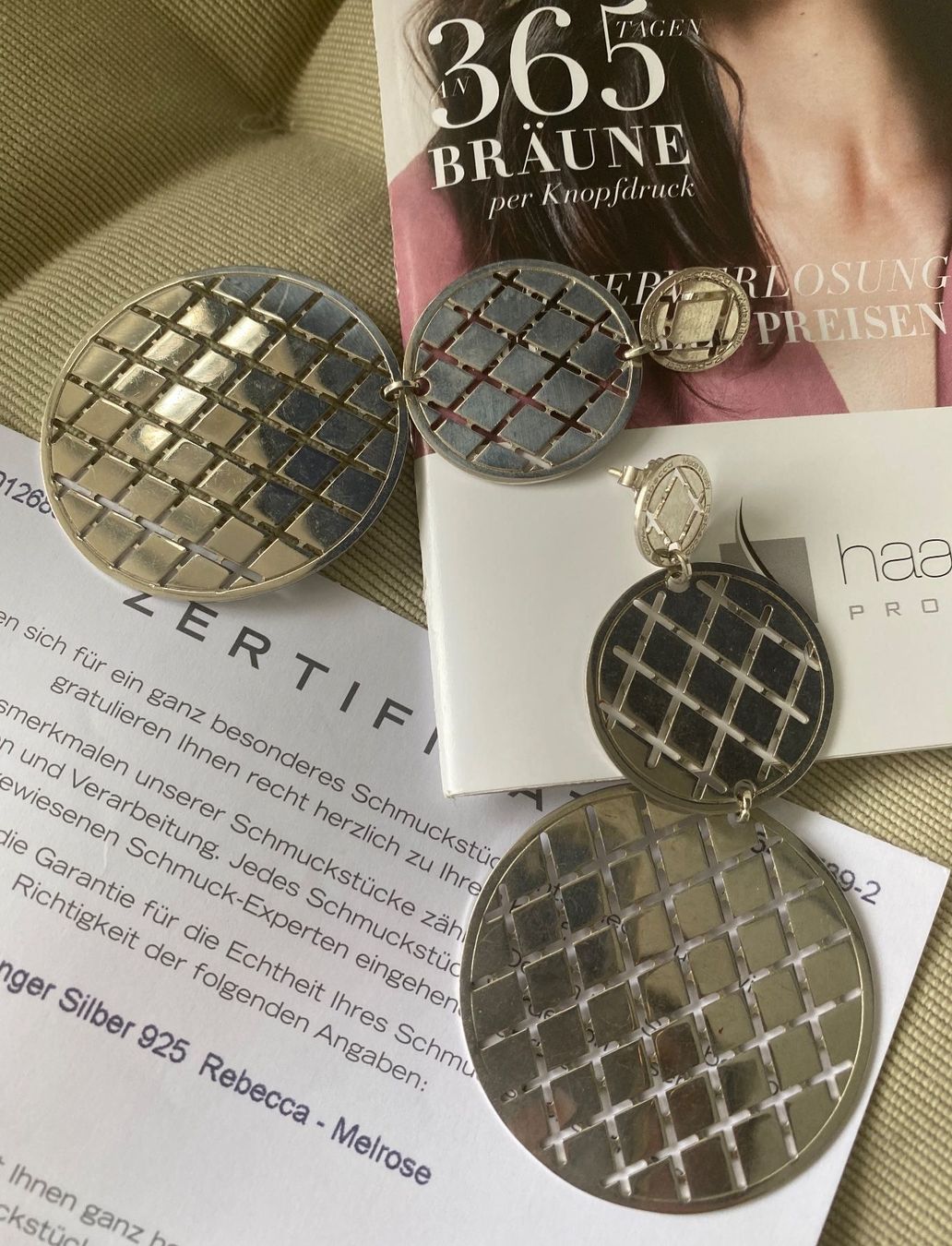 Orecchini pendenti & Orecchini a lobo: Rebecca Ohrstecker Silber 925  Schmuck – Nuovo (secondo la descrizione) da Zürich venduto da NNK28 4