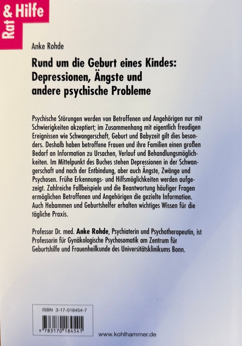 Libri: Anke Rohde: Rund um die Geburt eines Kindes – Usato da Pontresina venduto da viel24 1