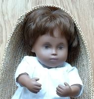 Sasha Baby Götz Serie mit original Kleidchen und Körbchen