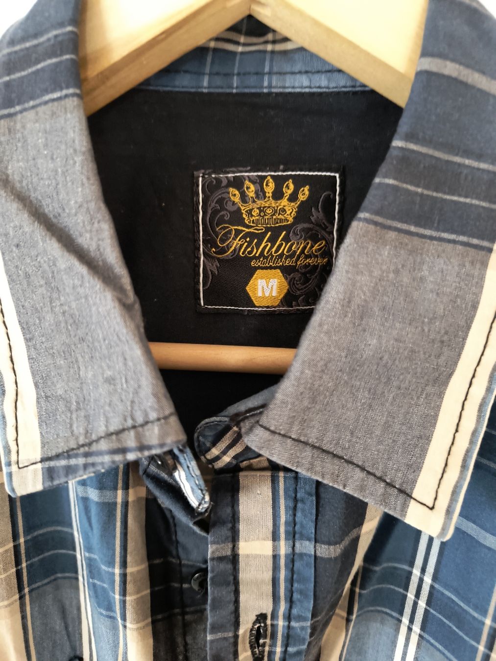 Camicie: Hemd Herren / Fishbone Gr. M – Usato da Schöfflisdorf venduto da kin_2dp9 1