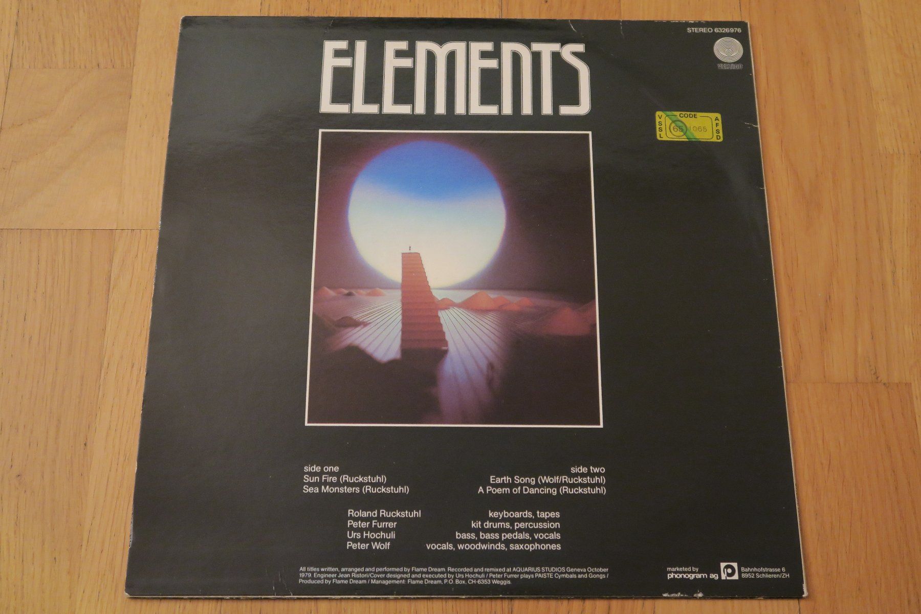 Schallplatten: Flame Dream – Elements – Gebraucht aus Thun von Karibu70 1