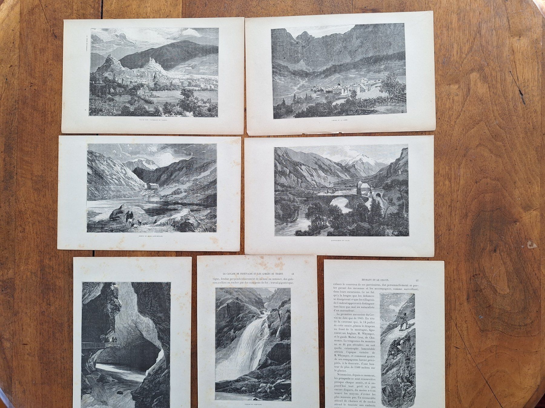 Incisioni: VALAIS 8 GRAVURES – Usato da Bevaix venduto da bohrap