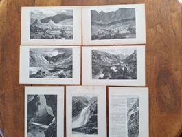 VALAIS 8 GRAVURES