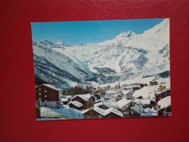 AK Saas-Fee Winter Wallis teilansicht