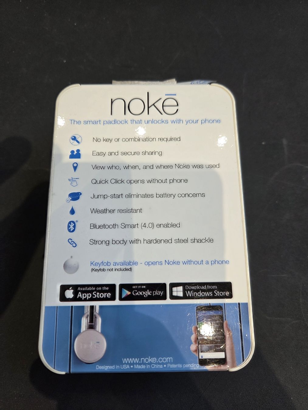 Lucchetti: Smart Vorhängeschloss Noke Bluetooth silber neu – Nuovo (secondo la descrizione) da Igis venduto da Bike.ness 1