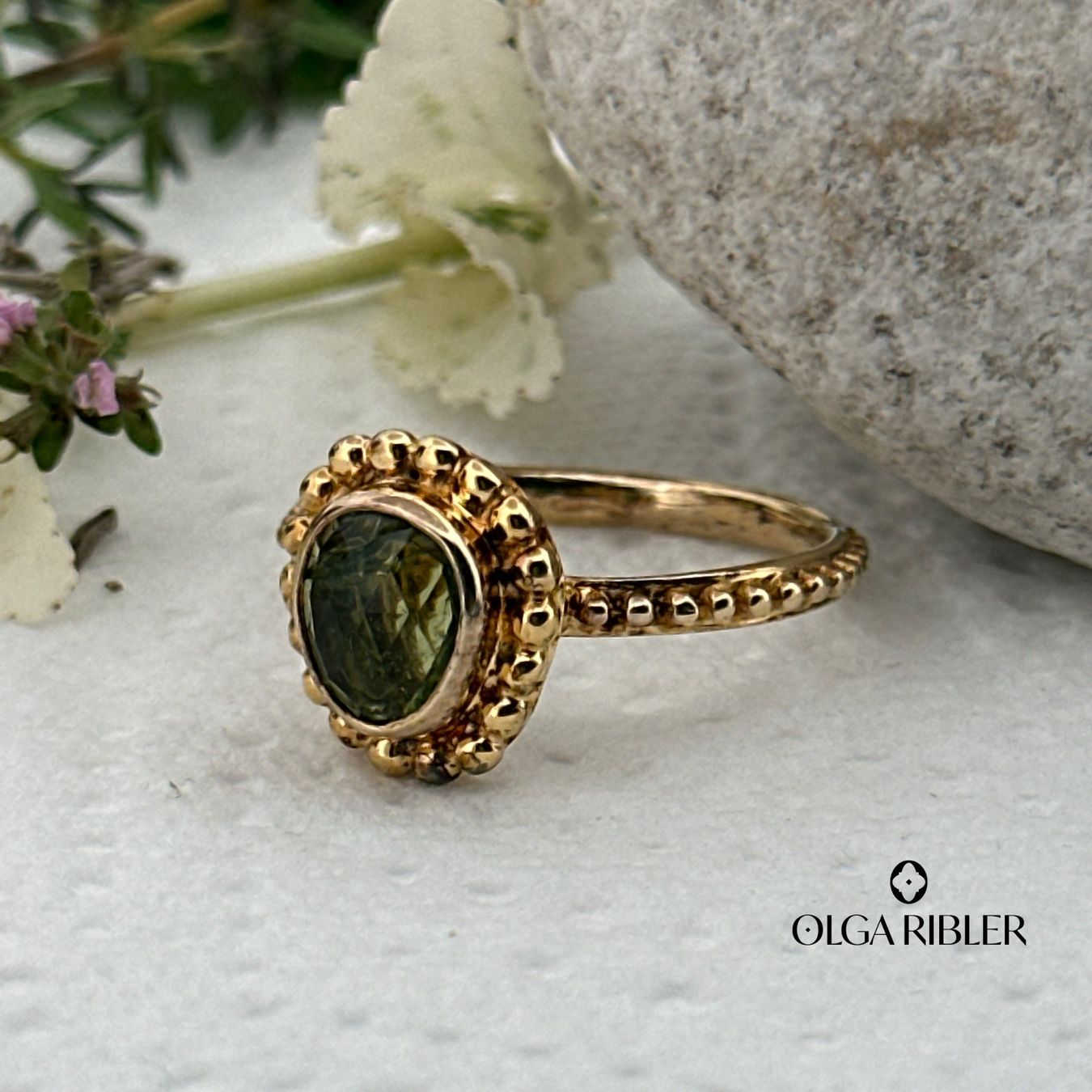 Olga Ribler Anelli: Unikate Turmalin Ring  -  Sterling Silber 925 – Nuovo (secondo la descrizione) da Luzern venduto da Schmuckoutlet 3