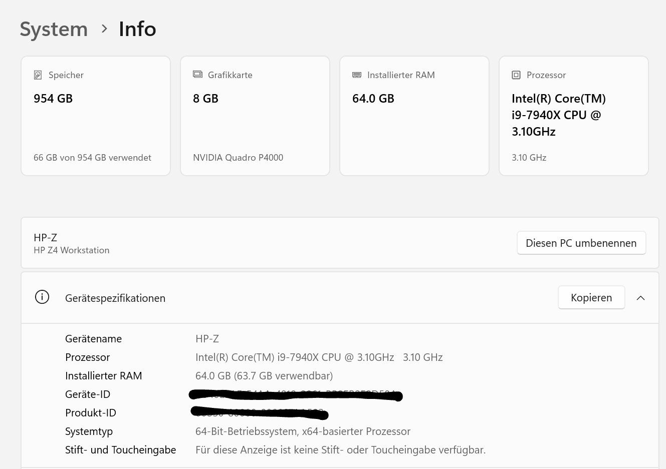 PC: HP PC custom built (i9, 64gb Ram, 1tb SSD) – Usato da Zürich venduto da tilleberli 1
