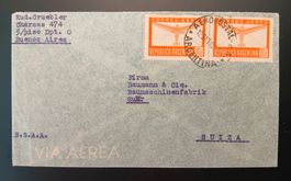 ARGENTINIEN FLUGBRIEF NACH SUHR (AG) 1946