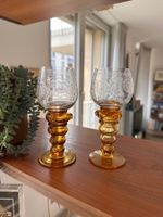 Theresienthal Weingläser Römer Vogelmotiv 60er Vintage