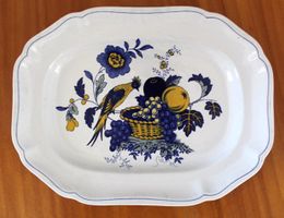 Vintage Servierplatte, Copeland England Blue Bird