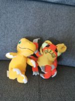 McDonalds Digimon Plüschfiguren Agumon Tentomon 2001