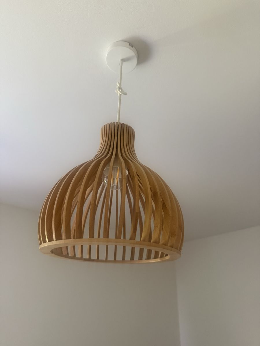 Kronleuchter & Deckenlampen: Schöne Deckenlampe Holz Optik – Gebraucht aus Winterthur von Lisanatascha15 1