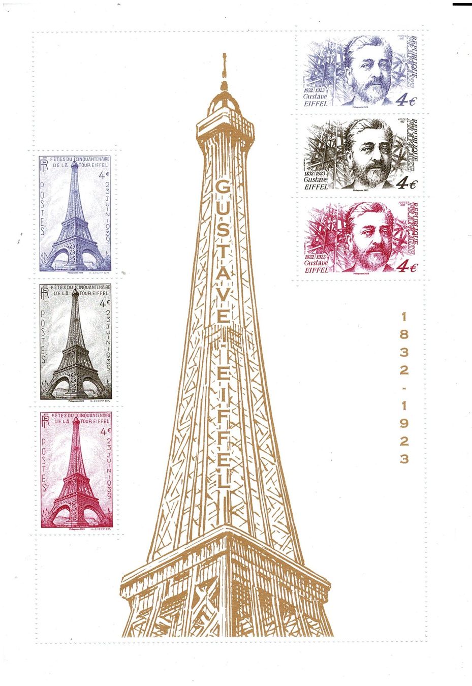 Tous les timbres: Tour Eiffel 1 KB ** – Neuf (Voir description) à Lausanne par Whorvath