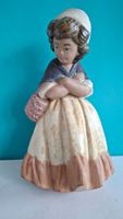 Lladro Porzellan Bauernmädchen mit Korb Figur Vintage