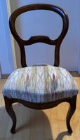 Chaise et fauteuil bois/tissu