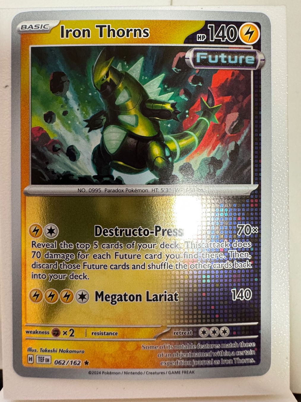 Pokémon Carte collezionabili: Iron Thorns | 062/162 | Pokémon TCG | Englisch – Nuovo (secondo la descrizione) da Bassersdorf venduto da ero_9zp9