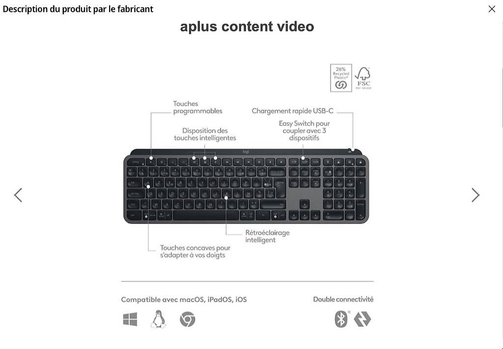 Claviers: Clavier sans fil Logitech MX Key S – D'occasion à Lavigny par ann_jlr2 3