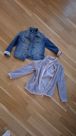 Kinder Jacken Set, Jeansjacke & Fleecejacke, Gr. 116