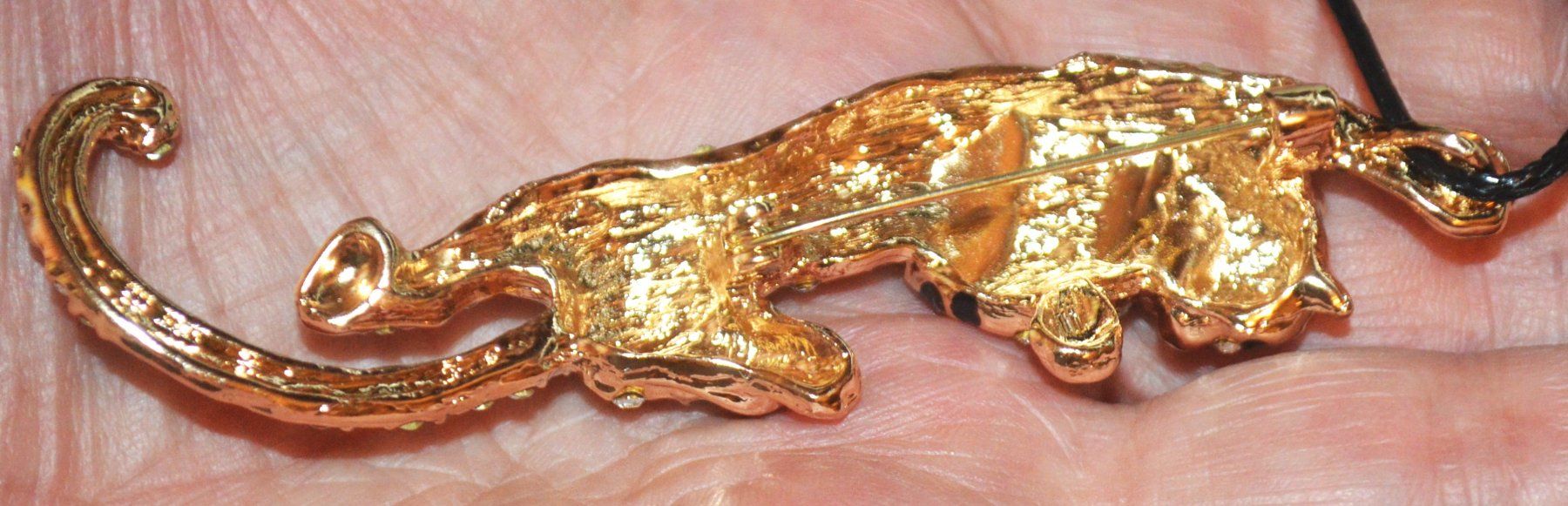 Spille & Fermagli: Brosche oder Halskette C-372 – Leopard - Strass Steine – Nuovo e nell'imballaggio originale da Goldiwil (Thun) venduto da han_v5b7 4