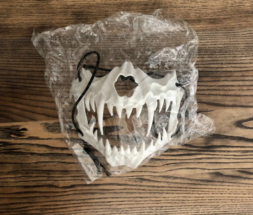 Halloween Totenkopf Maske - Gruselige Skelett Maske Mit Bewegbarem Kiefer