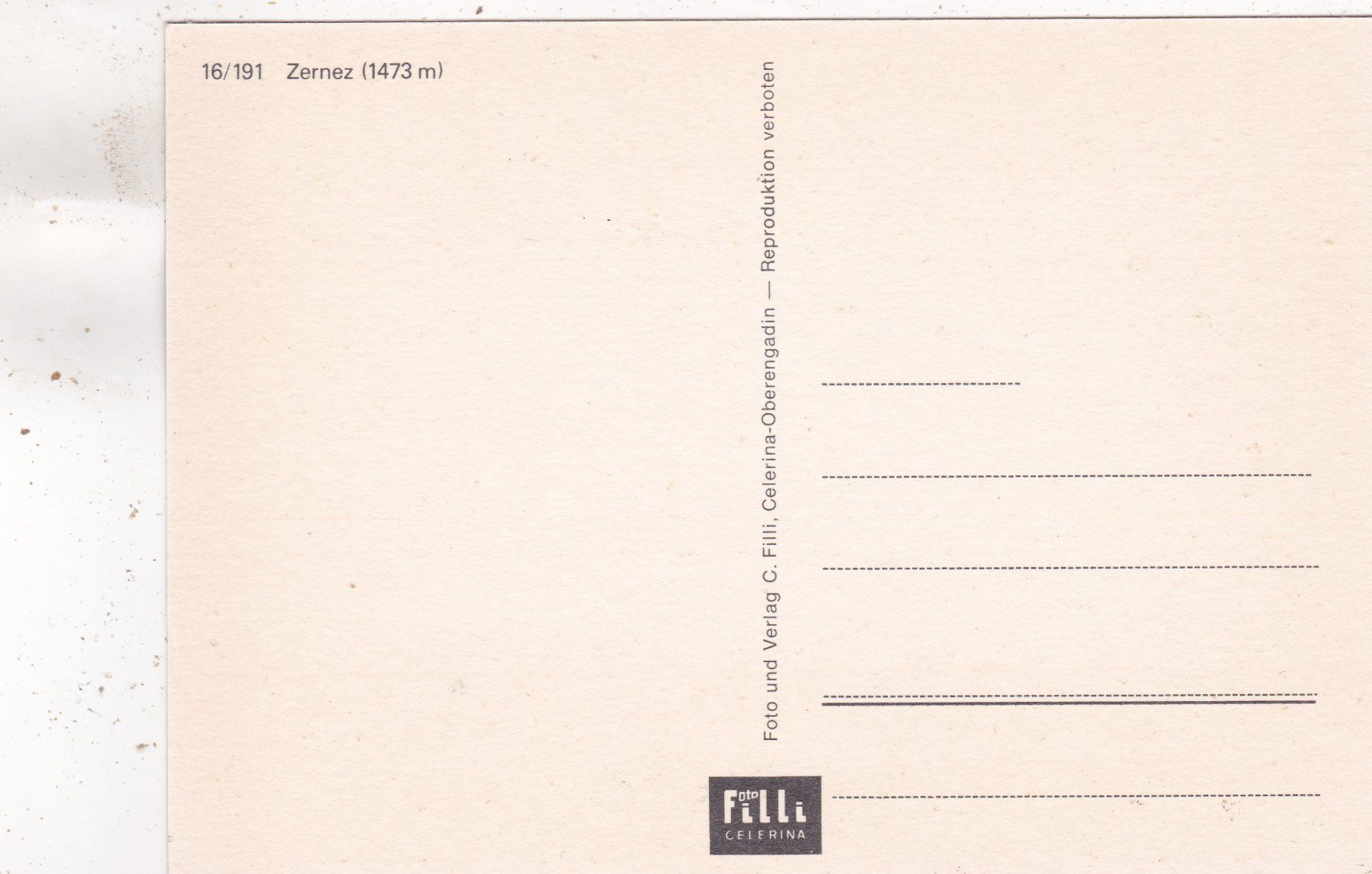 Cartoline postali: Zernez – Usato da Herisau venduto da Lisegrat2008 1