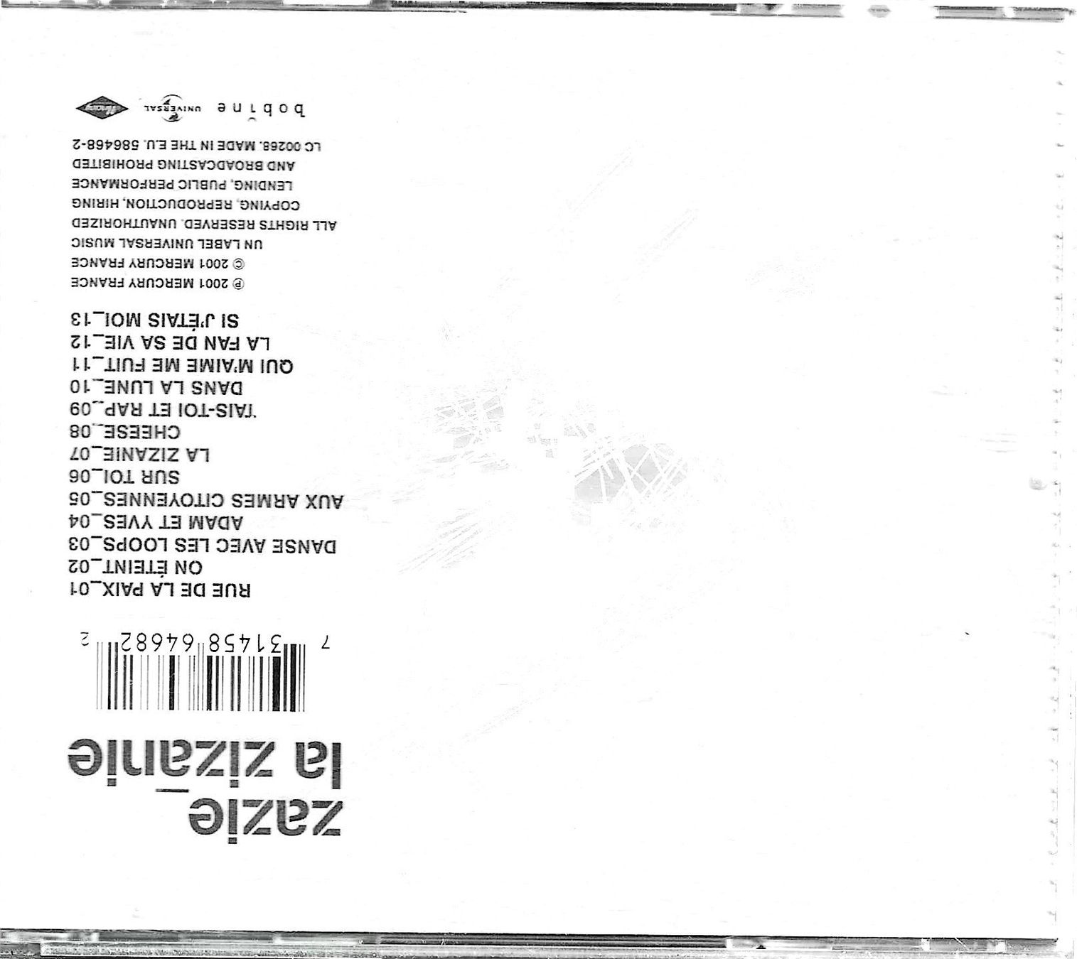 CD: Zazie - La zizanie – Usato da Savagnier venduto da Ne2065 1