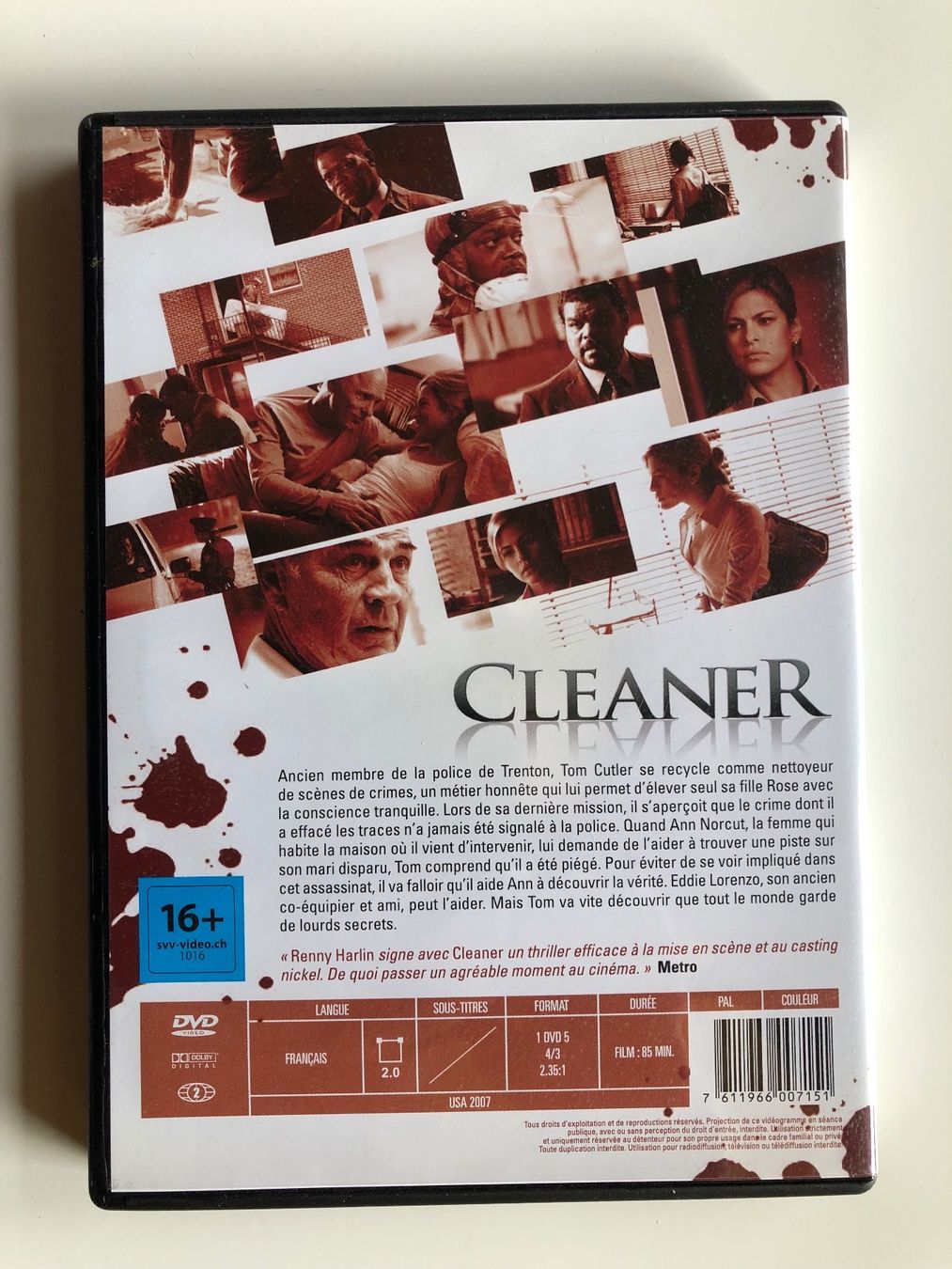 Tutti i DVDs: CLEANER (SAMUEL L. JACKSON) – Usato da St-Cierges venduto da Crisi53 1