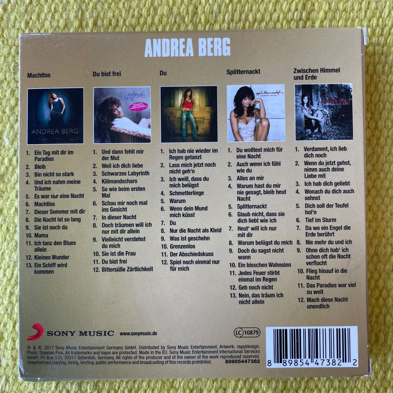 CD: ANDREA BERG-5CD ORIGINAL ALBUM CLASSICS VOL.II – Usato da Rorschacherberg venduto da CD-Roli 1
