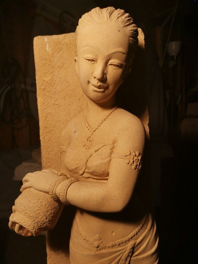 Sculture & Statue: Wunderschöne Sandsteinfigur Höhe 83 cm – Usato da Hilterfingen venduto da Sabilui 1