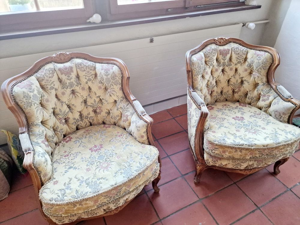 Divani: Antikes Sofa-Set mit 2 Sessel, Vintage Look, Top Zustand – Usato da Ramsen venduto da fri_j878 3
