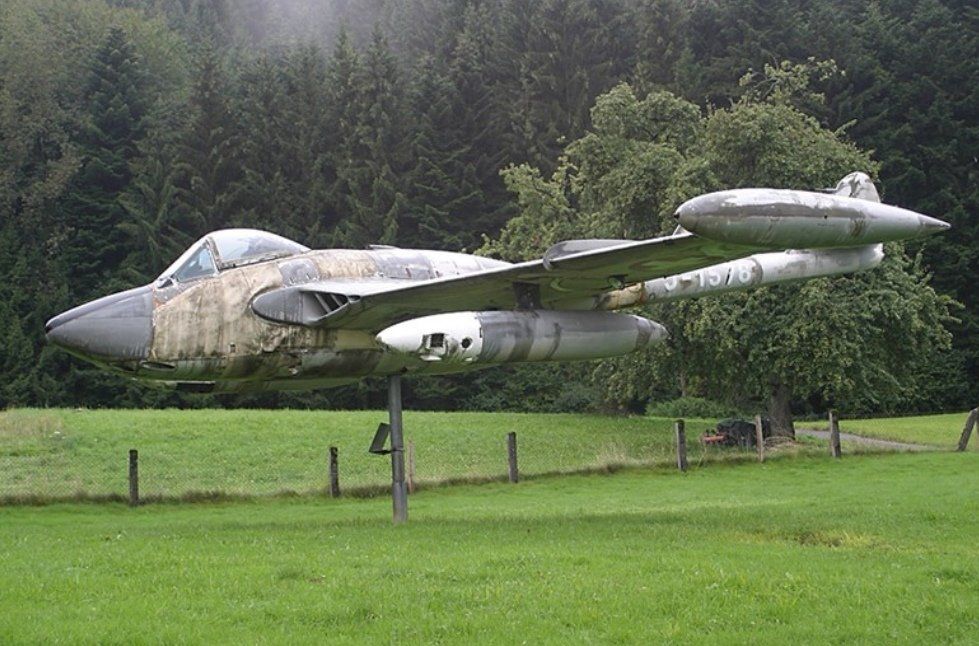 Misurare: Flugzeugnummer DH-100 Vampire J-1190 Fliegertruppe Luftwaffe – Usato da Neuenkirch venduto da bf-109 5