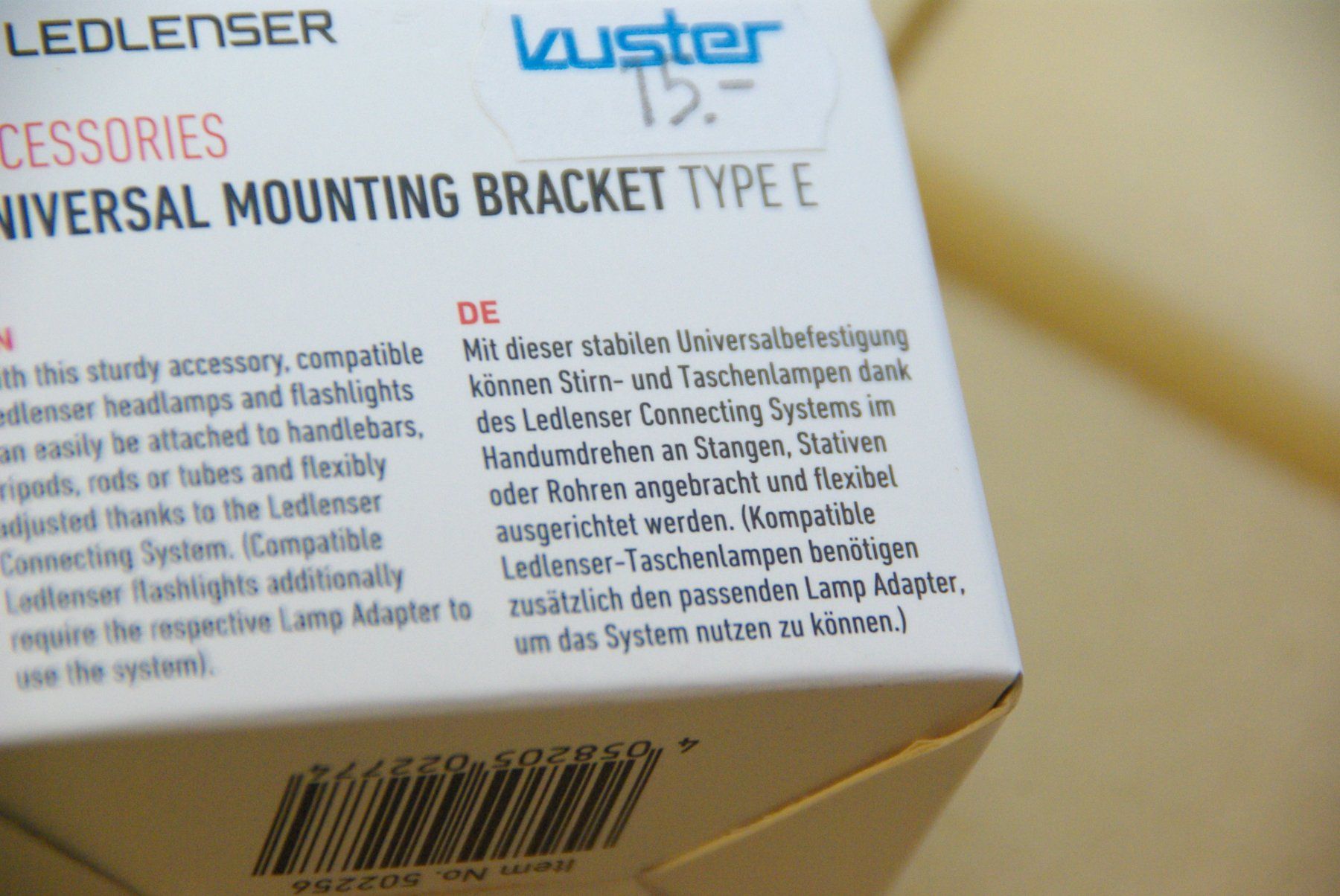 Ledlenser Lampade: Led Lenser Universalbefestiegung hür H5 Core – Nuovo e nell'imballaggio originale da Herisau venduto da Cevianer1844 3