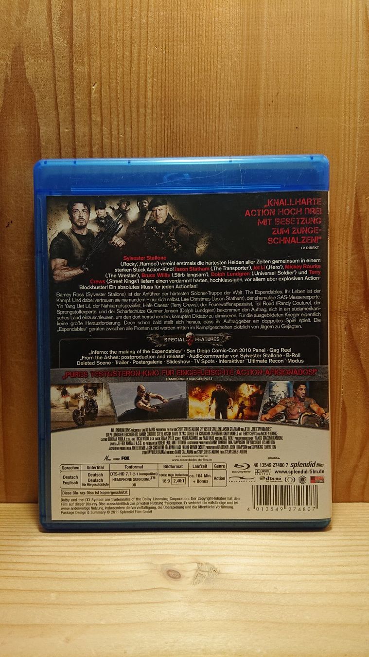 Tutti i DVDs: THE EXPENDABLES Special Edition Blu-Ray – Usato da Wilderswil venduto da Exebub 1