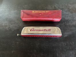 Harmonica Hohner Chrometta 14 avec Étui d’Origine