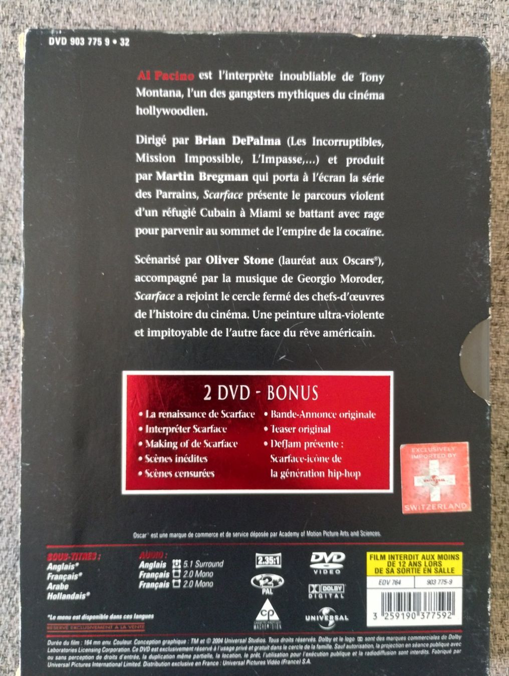 Tutti i DVDs: Scarface 2 dvd – Usato da Lausanne venduto da Martinucci 2