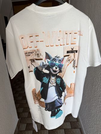 Off-White T-Shirt Tom Print weiss - neu S