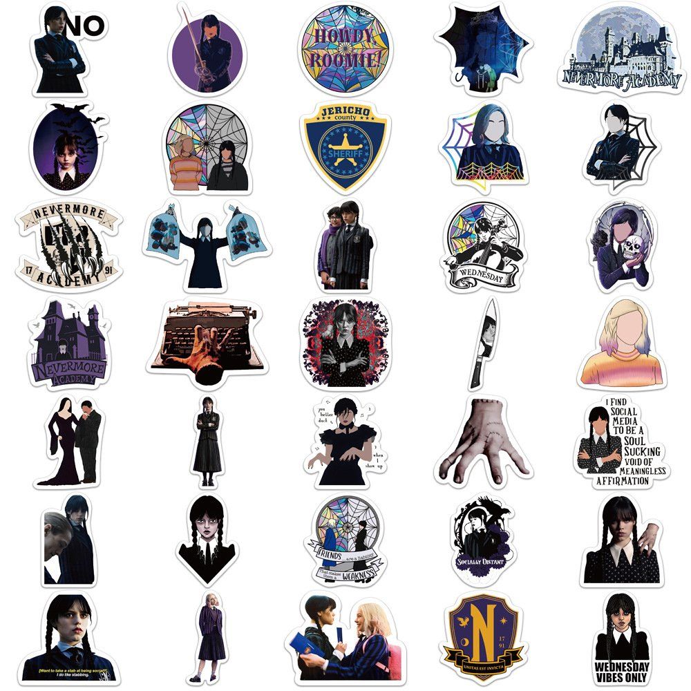 Sticker: 50 stk. Aufkleber Wednesday – Nuovo e nell'imballaggio originale da Uerkheim venduto da Kaufoption 3