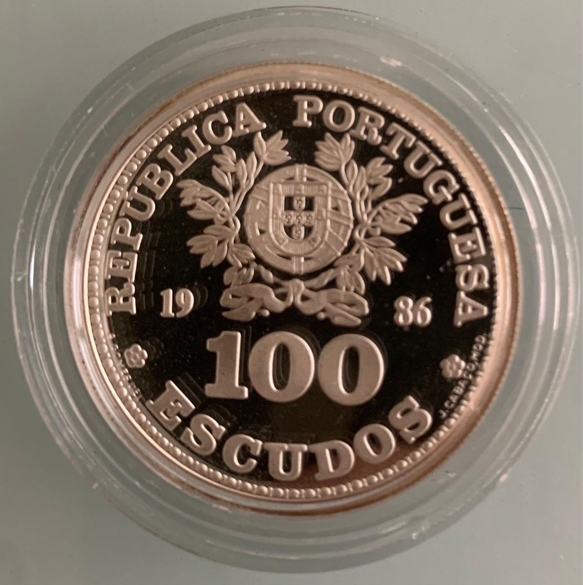 Tutti le monete: PORTUGAL 100 Escudos SILBER PROOF – Nuovo e nell'imballaggio originale da Brügg BE venduto da mcakinho 1