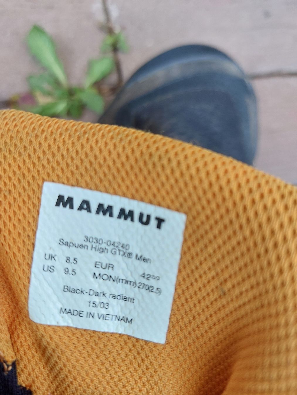 Mammut Scarpe da uomo: Mammut Herren Wanderschuhe Gr. 42 2/3 – Usato da Effretikon venduto da swobdo 2