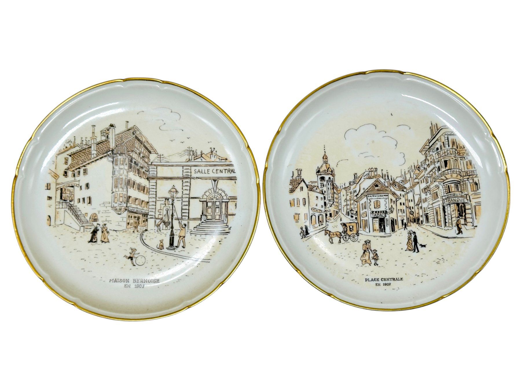 Piatti: Assiettes LANGENTHAL "Maison Bernoise" et "Place Centrale" – Usato da Morges venduto da mod_q7tt 7