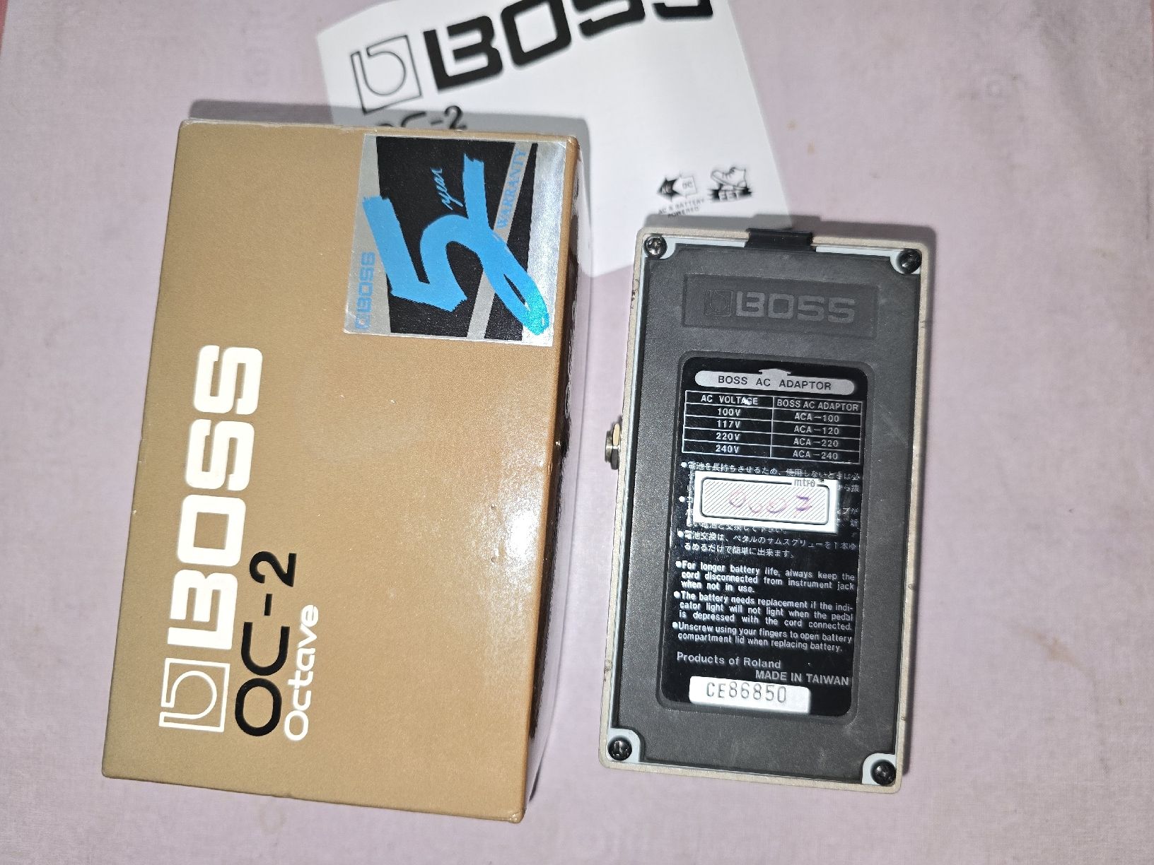 Boss Strumenti musicali: BOSS OC-2 OCTAVER ... – Usato da Zürich venduto da Antiquedealer 2