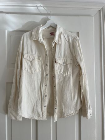 Original Levi's Jeansjacke Damen Gr. L (G G) Weiss