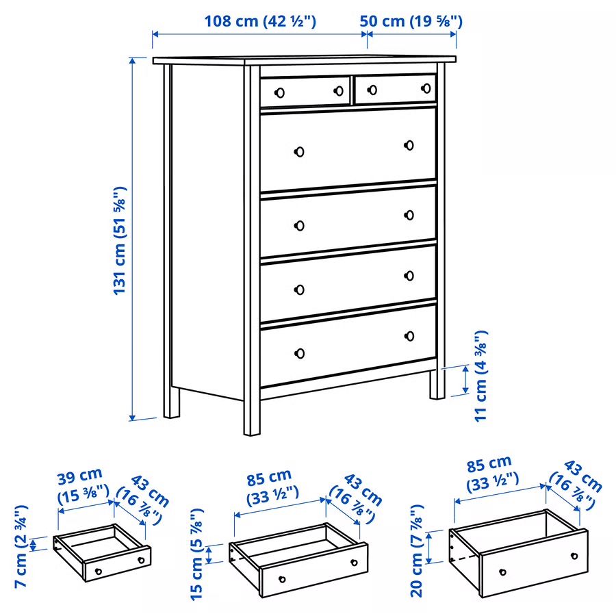 Ikea Commodes: Ikea Hemnes Kommode – D'occasion à Zollikon par lorenabuehler 1