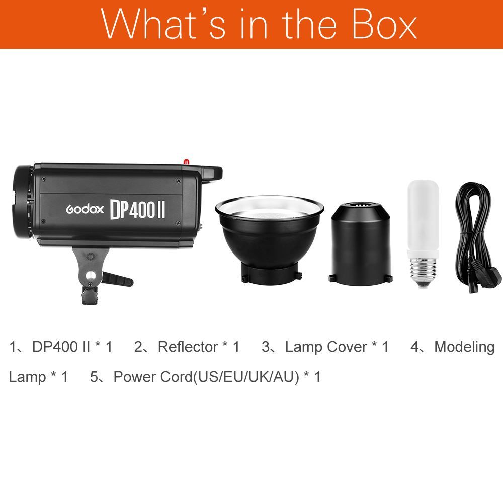 Godox Flash: Godox DP400II 400Ws GN65 Blitzlicht – Nuovo e nell'imballaggio originale da Malans GR venduto da BUYBEST-Schweiz 5
