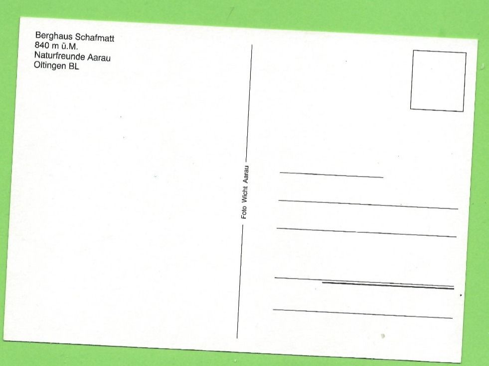 Ansichtskarten: Oltingen BL, Berghaus Schafmatt – Neu (gemäss Beschreibung) aus Zürich von t24_de 1