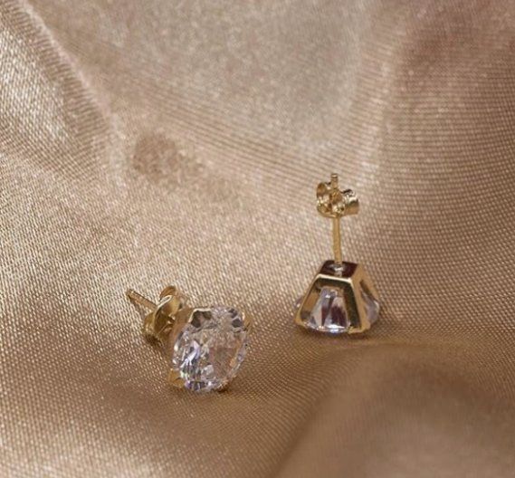 Orecchini pendenti & Orecchini a lobo: 9karat Ohrstecker mit Edelstein – Nuovo e nell'imballaggio originale da Hemmental venduto da Zirconwelt