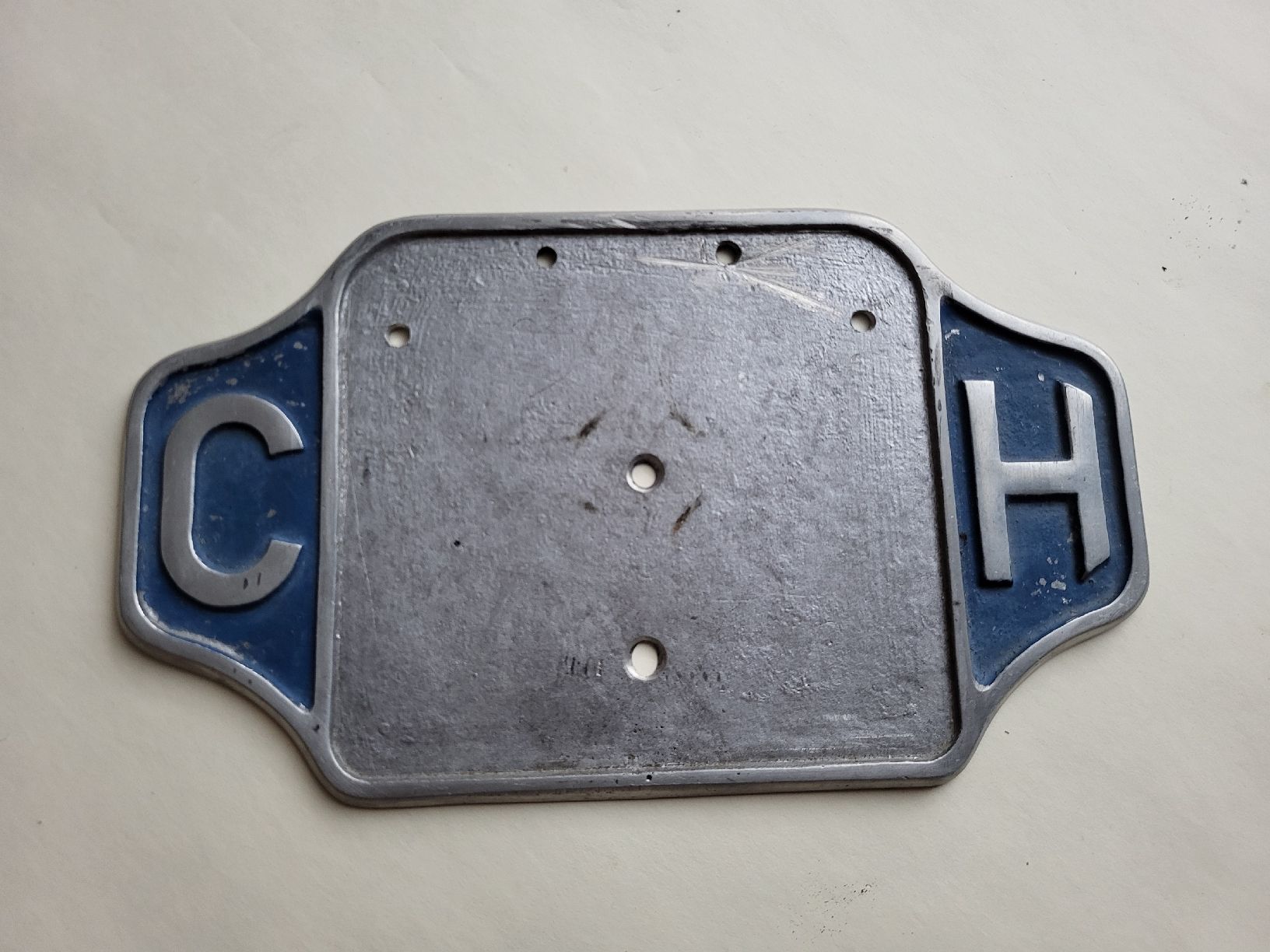 Sonstige: Vintage CH-Schild Metall Oldtimer Motorrad  – Gebraucht aus Cagiallo von giulioci89