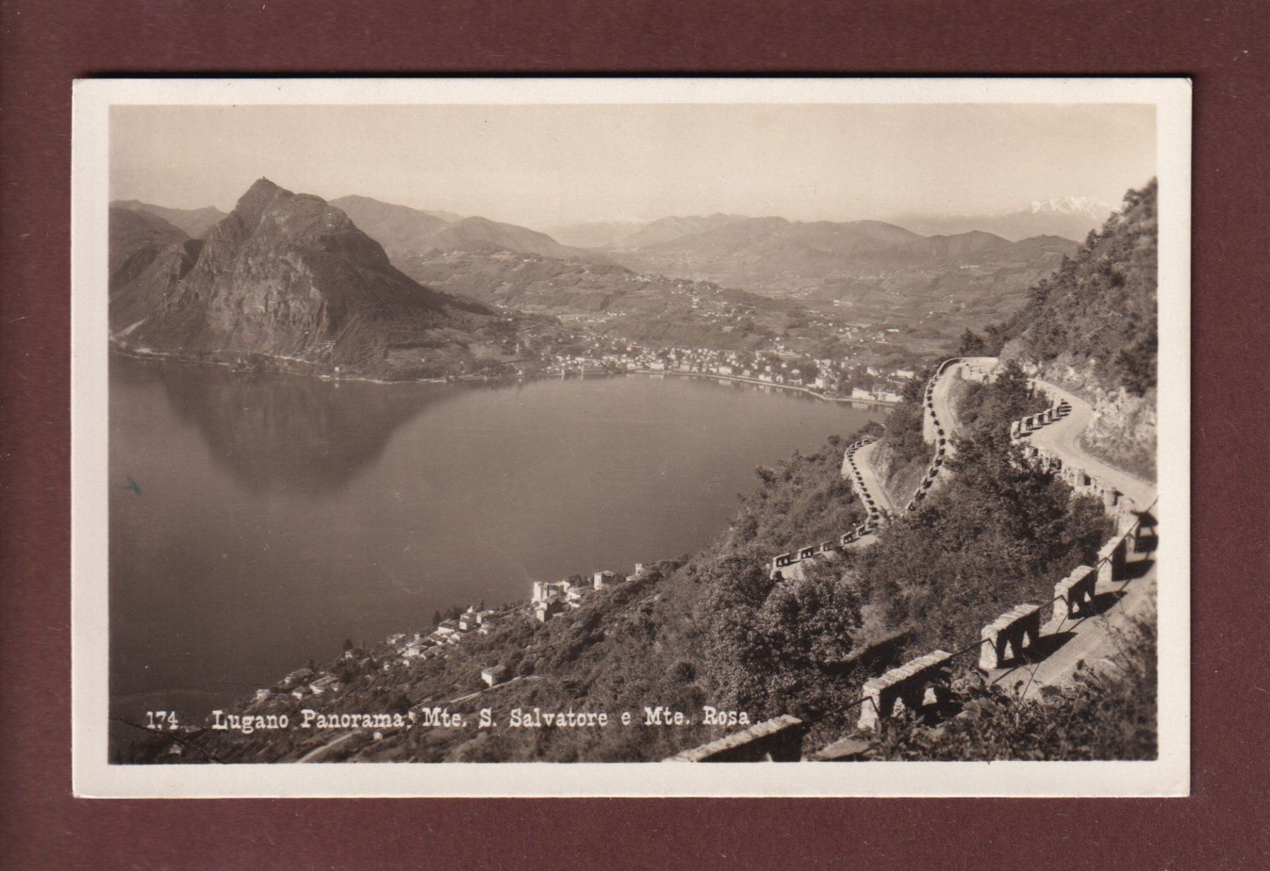 Ansichtskarten: LUGANO - Panorama - 1933 – Gebraucht aus Pully von nicecards