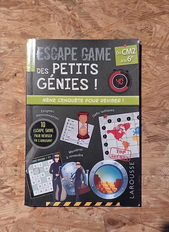 Jeux: Livre escape game des petits génies  – D'occasion à Sergey par swixkey