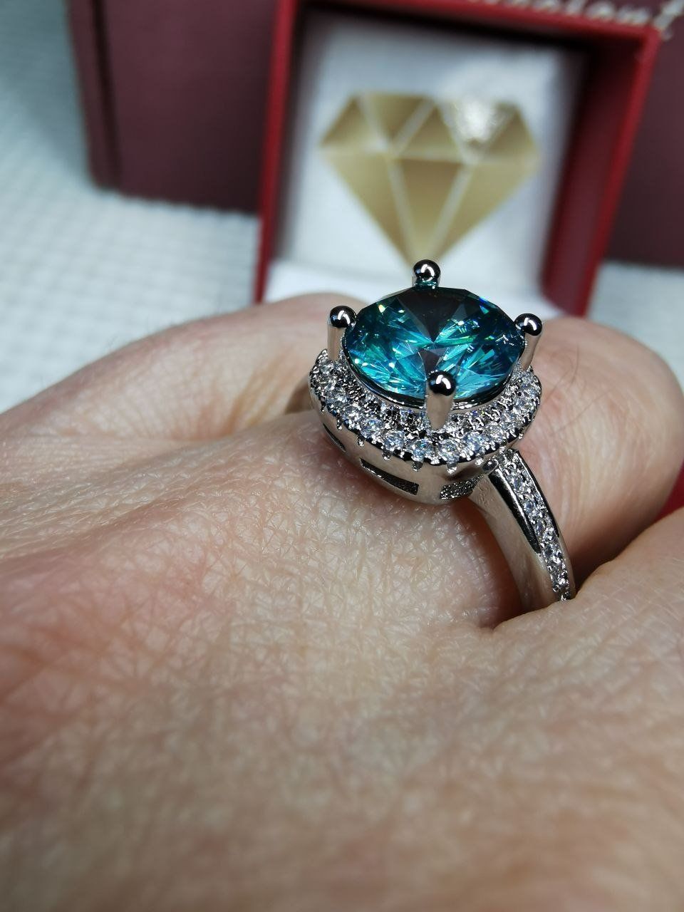 Anelli: Bague avec zircons – Nuovo e nell'imballaggio originale da Reconvilier venduto da Tsma67 8